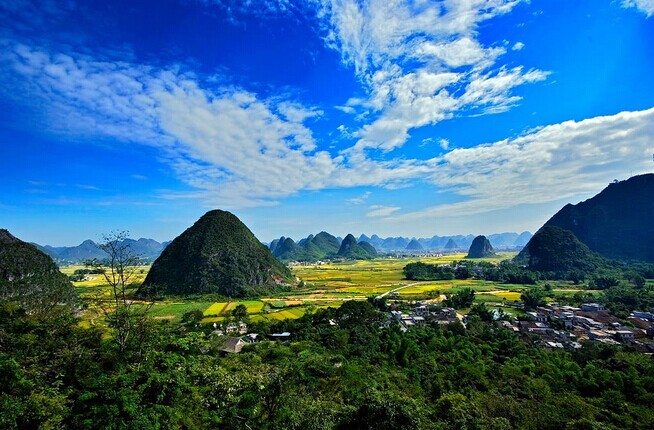 桂林漓江陽朔、德天瀑布通靈、巴馬長(zhǎng)壽村雙臥