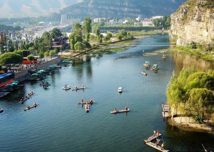 十渡玻璃棧道、拒馬河漂流雙汽1日**品虹鱒魚*